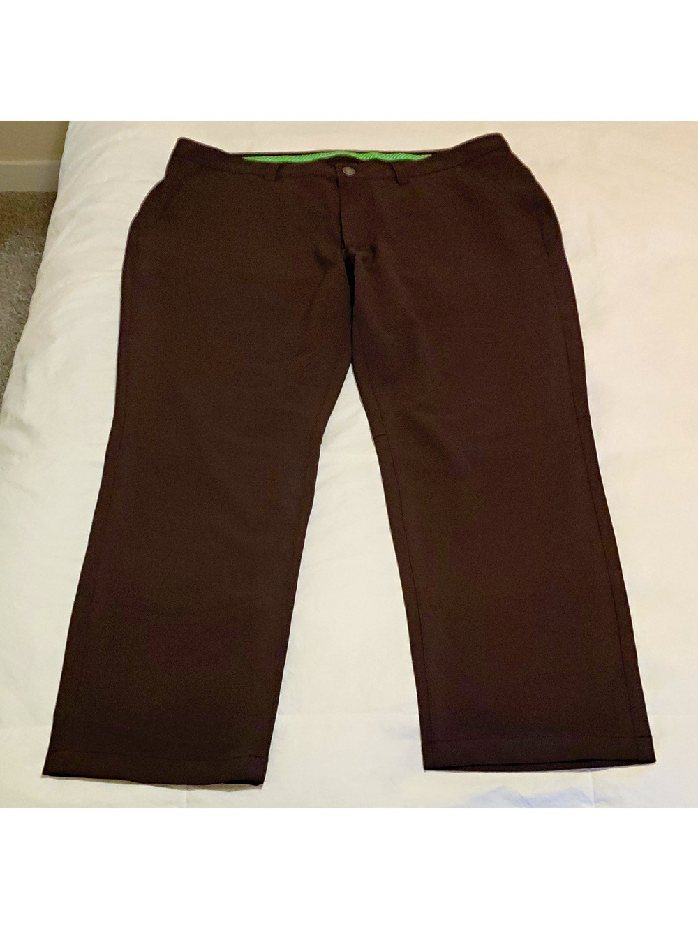 Bonobos Golf Men's Brown Athletic Fit Pants 36x30 Polyester Blend EUC 1058